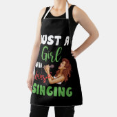 Tablier Juste Une Fille Qui Aime Chanter Cadeau (Insitu)