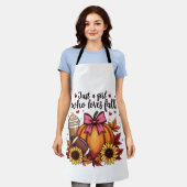 Tablier Juste une fille qui aime Chute Citrouille Épice La (Porté)