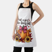 Tablier Juste une fille qui aime Chute Citrouille Épice La (Insitu)