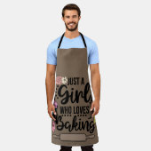 Tablier Juste une fille qui aime cuisiner  (Porté)