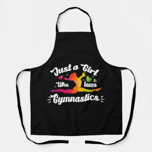 Tablier Juste une fille qui aime la gymnastique