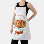 Tablier Juste une fille qui aime la pizza - drôle (Insitu)