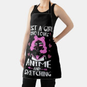 Tablier Juste Une Fille Qui Aime L'Anime Et Le Sketching (Insitu)