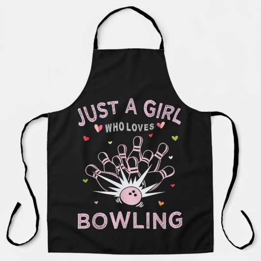 Tablier Juste Une Fille Qui Aime Le Bowling (Recto)