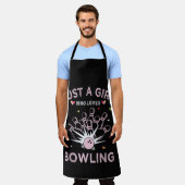 Tablier Juste Une Fille Qui Aime Le Bowling (Porté)