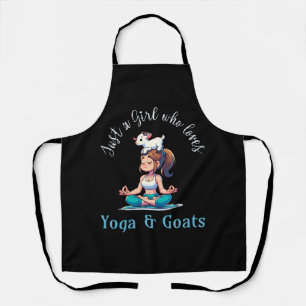 Tablier Juste une fille qui aime le Yoga et les chèvres