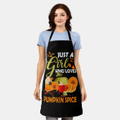 Tablier Juste Une Fille Qui Aime L'Épice Citrouille Automn (Porté)