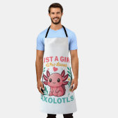 Tablier Juste une fille qui aime les axolotls (Porté)