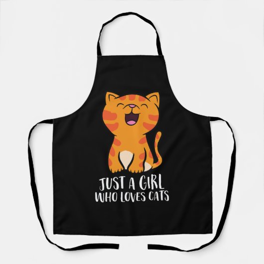 Tablier Juste une fille qui aime les chats Pullover (Recto)