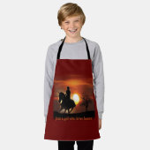 Tablier juste une fille qui aime les chevaux (Porté)