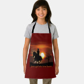 Tablier juste une fille qui aime les chevaux (Insitu)