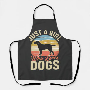 Tablier Juste une fille qui aime les chiens amateur de chi