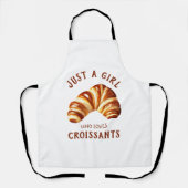 Tablier Juste une fille qui aime les croissants (Recto)