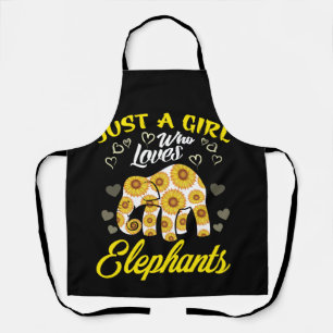 Tablier Juste Une Fille Qui Aime Les Éléphants Et Les To
