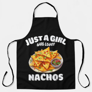 Tablier Juste une fille qui aime les nachos drôle amateur