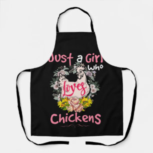 Tablier Juste Une Fille Qui Aime Les Poulets Quand Aime Un