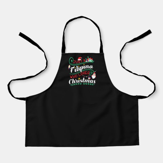Tablier Juste une Philippine qui aime Noël (Recto)