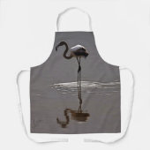 Tablier Juvenile Flamingo In Grey With Reflection (Recto)