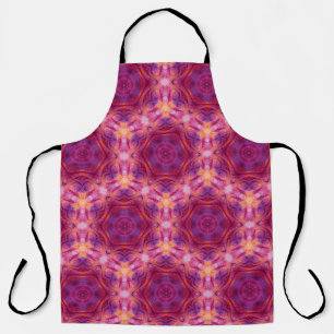 Tablier kaleido violet, violet, orange et bleu