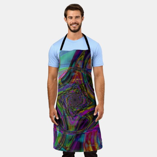 Tablier Kaleidoscope arc-en-ciel (Porté)