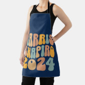 Tablier Kamala Harris Shapiro Wavy Text Retro tendance (Insitu)