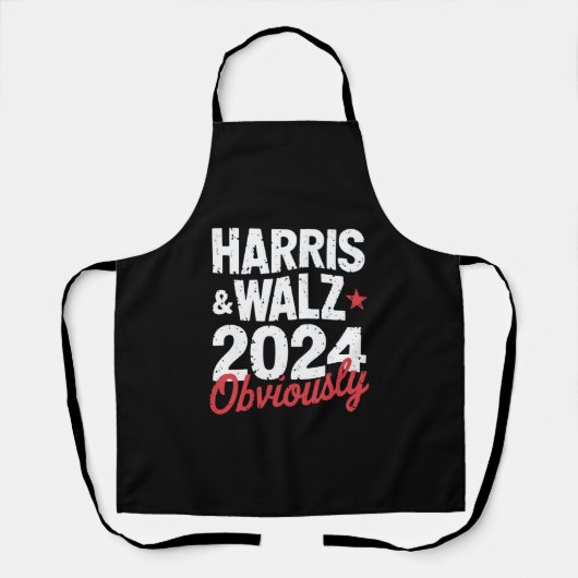 Tablier Kamala Walz Évidemment 2024 Harris Waltz 2024 (Recto)