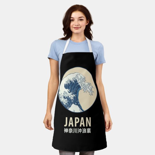 Tablier Kanagawa, Japon (Porté)