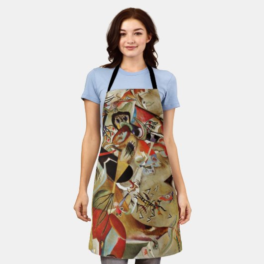 Tablier Kandinsky Composition Peinture Abstraite (Porté)