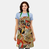Tablier Kandinsky Composition Peinture Abstraite (Porté)