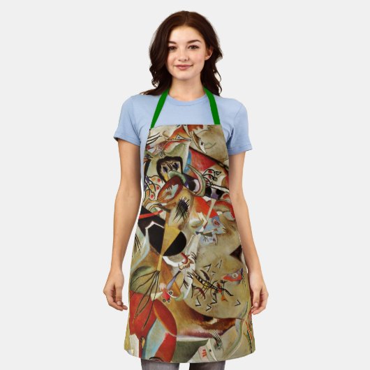 Tablier Kandinsky Composition Peinture Abstraite (Porté)