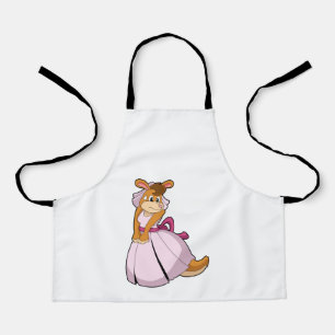 Tablier Kangaroo comme mariée avec robe Mariage