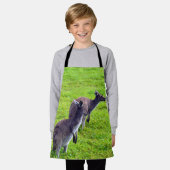 Tablier Kangaroos Australiens Gris, Enfants Agrandissement (Porté)