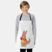 Tablier Kangourou à la boxe avec gants de boxe (Porté)