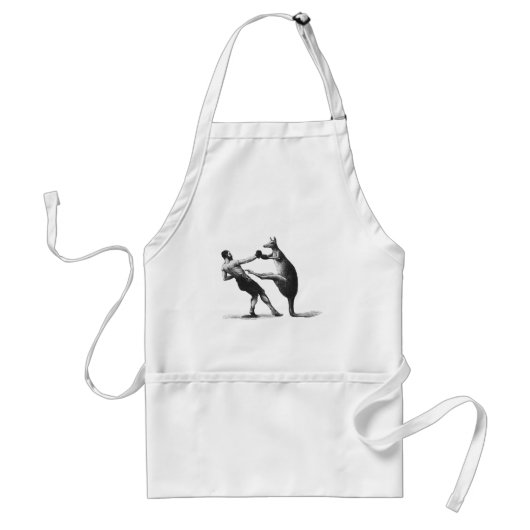 Tablier Kangourou de boxe vintage (Devant)