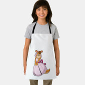 Tablier Kangourou en mariée avec une robe de mariée (Insitu)