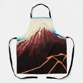 Tablier Katsushika Hokusai - Éclairages sous le sommet (Recto)