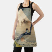Tablier Katsushika Hokusai - Garçon regardant le Mont Fuji (Insitu)