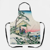 Tablier Katsushika Hokusai - Maison de thé à Koishikawa (Recto)