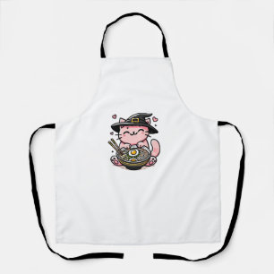 Tablier Kawaii Anime Chat Cute Ramen Halloween Enfants