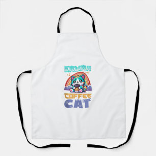 Tablier Kawaii Café Chat Adorable Style Anime