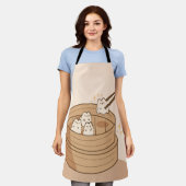 Tablier Kawaii Dim Sum Bunny Apron (Porté)