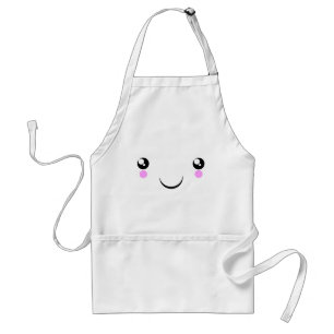 Tablier Kawaii font face à des T-shirts et à plus