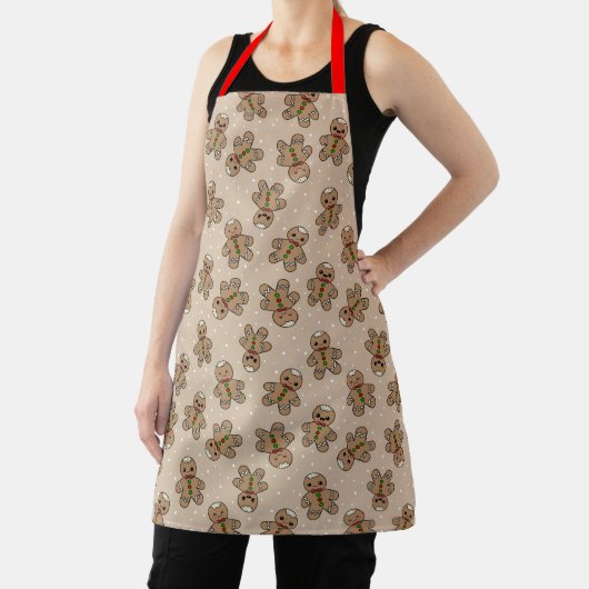 Tablier Kawaii Gingerbread Man Pattern  (Insitu)