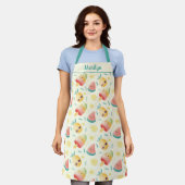 Tablier Kawaii Popsicle Watermelon Design ananas (Porté)