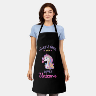 Tablier Kawaii Rainbow Unicorn magique coloré
