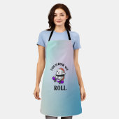 Tablier Kawaii Sushi skateboard (Porté)