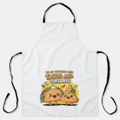 Tablier Kawaii Taco & Nacho | Nous allons ensemble comme d (Recto)