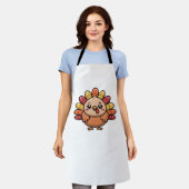 Tablier kawaii thanksgiving turkey Classic T-shirt_1 (Porté)