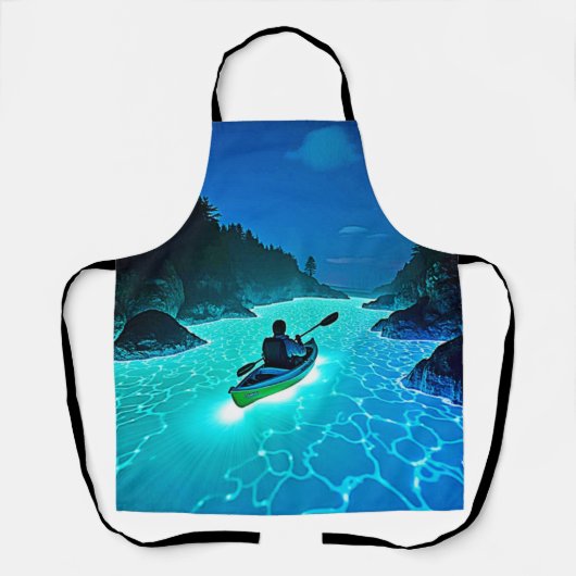 Tablier Kayak dans la conception de l'eau brillante (Recto)