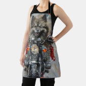 Tablier Keeshond chien équitation moto Noël (Insitu)